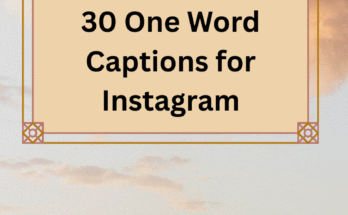 one word captions